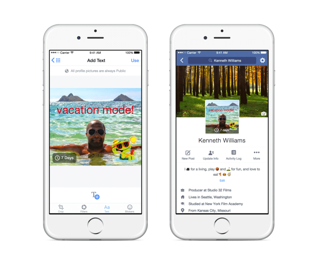 improving mobile profiles facebook